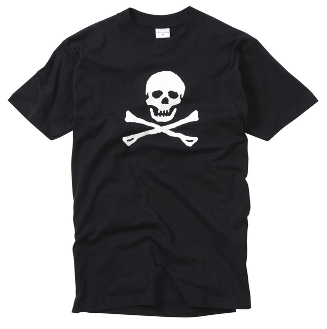Skull And Crossbone Printed T-shirt 100% Cotton