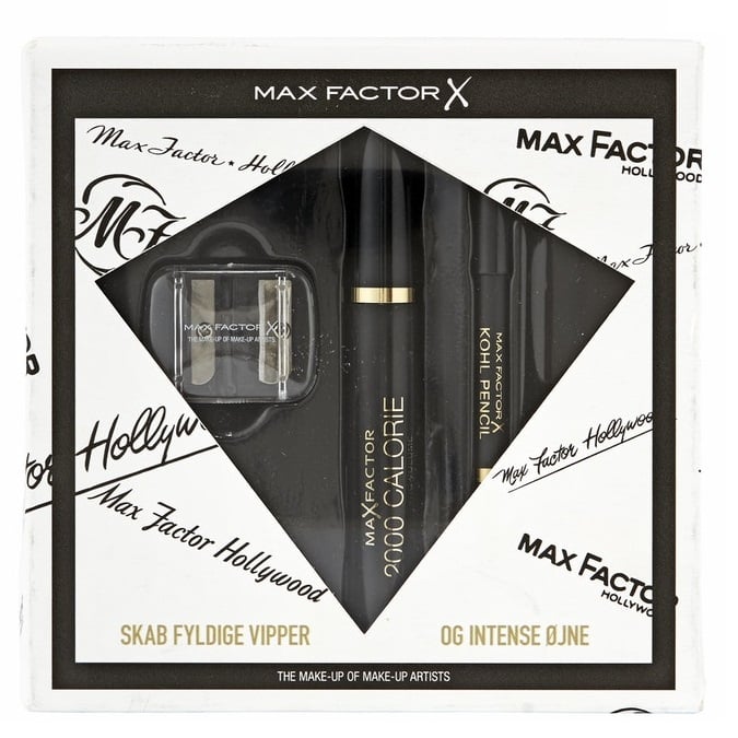 Zealot skyld Vælge Køb Max Factor - 2000 Calorie Mascara Sort + Kohl Eyeliner Pencil Sort +  Blyant spidser - Gavesæt