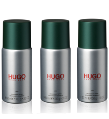 Hugo Boss - 3x Hugo Man Deodorant Spray 150 ml
