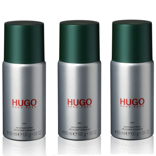 Buy Hugo Boss 3x Hugo Man Deodorant Spray 150 ml Free shipping