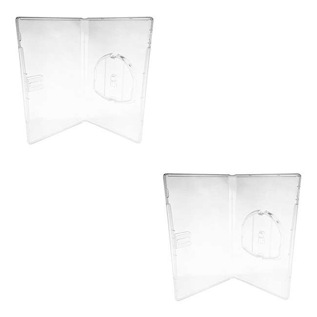 ZedLabz compatible replacement retail game disc storage case for Sony PSP UMD - 2 pack clear