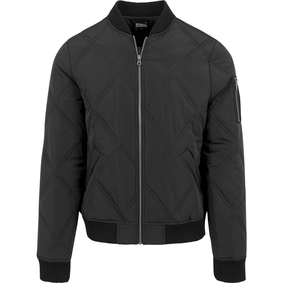 Buy Urban Classics - Diamond Quilt Bomber Jacket black