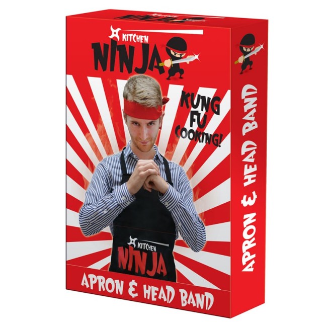 Ninja Apron & Headband Set