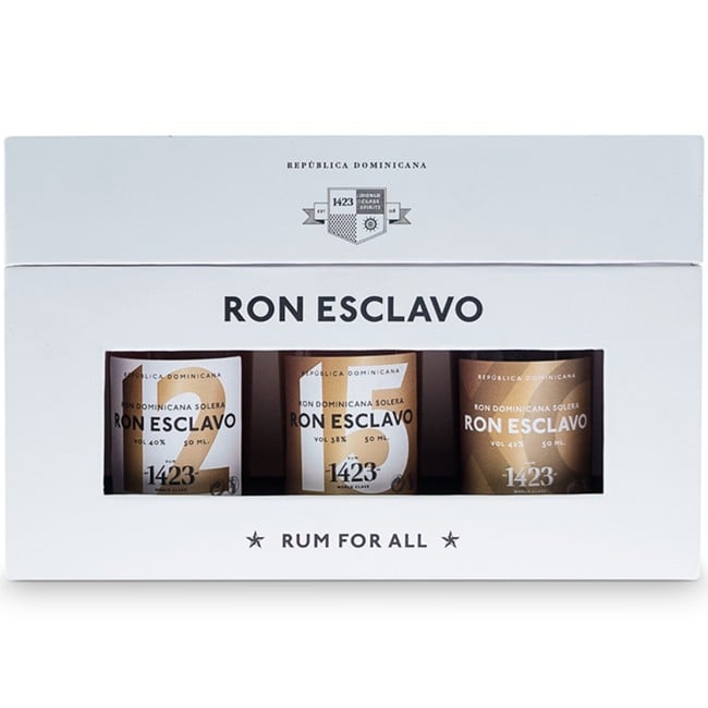 Ron Esclavo - Dominicana Giftbox 12+15+XO, 3x5 cl