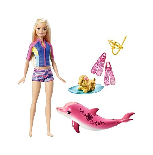 Barbie - Snorkel Dukke med Delfin (FBD63)
