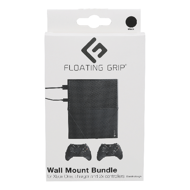 Floating Grip Xbox One and Controller Wall Mounts - Bundle (Black)