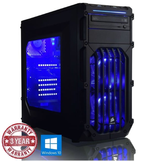 Admi ultra gaming pc: amd fx-6350 six core 4.20ghz turbo cpu, nvidia gtx 1050 ti 4gb hdmi graphics card, 8gb 1600mhz ddr3 ram, 240gb ssd storage, hdmi output 1080p, high speed usb 3.0, 150mbps wifi included, pre-installed with windows 10