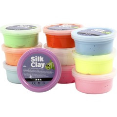 Silk Clay - Ass. Farger (10 x 40 g)