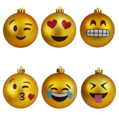 Emoji Christmas Ornaments (04380)