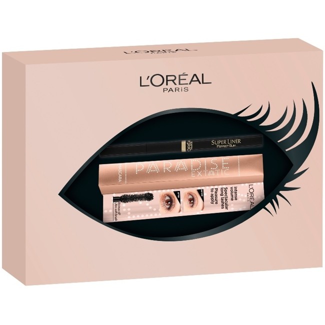 L'Oréal - Paradise Mascara + Eyeliner - Gavesæt