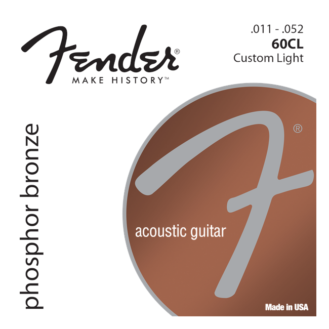 Fender - Phosphor Bronze 60CL - Strenge Til Akustisk Guitar (11-52)