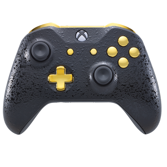 Xbox One Controller - 3D Black & Gold
