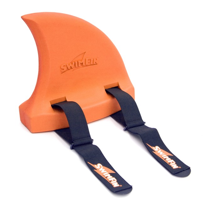 SwimFin - Haifischflossen-Schwimmgürtel für Kinder - Orange