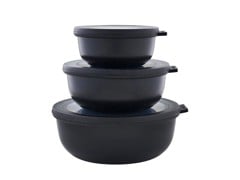 Mepal - Cirqula Low Bowl Set​ Of 3 - Black (233089)