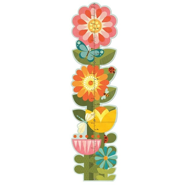 Petit Collage - Højdemåler - Smukke blomster
