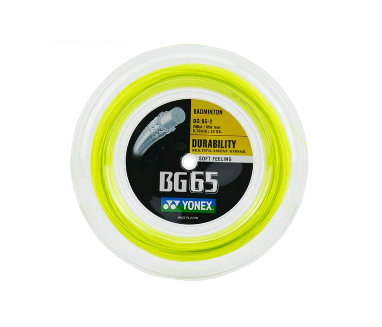 Yonex - BG65 Badminton String 200m Yellow