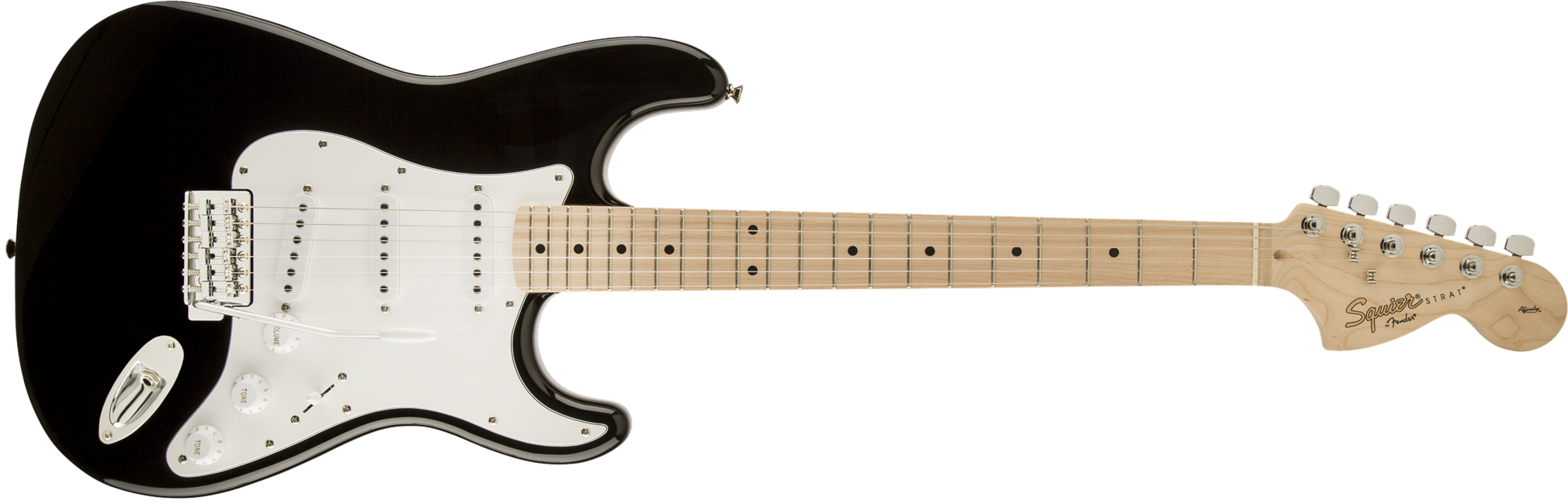 Squier By Fender - Affinity Stratocaster - Elektrisk Guitar (Sort Med Ahorn Gribebræt)