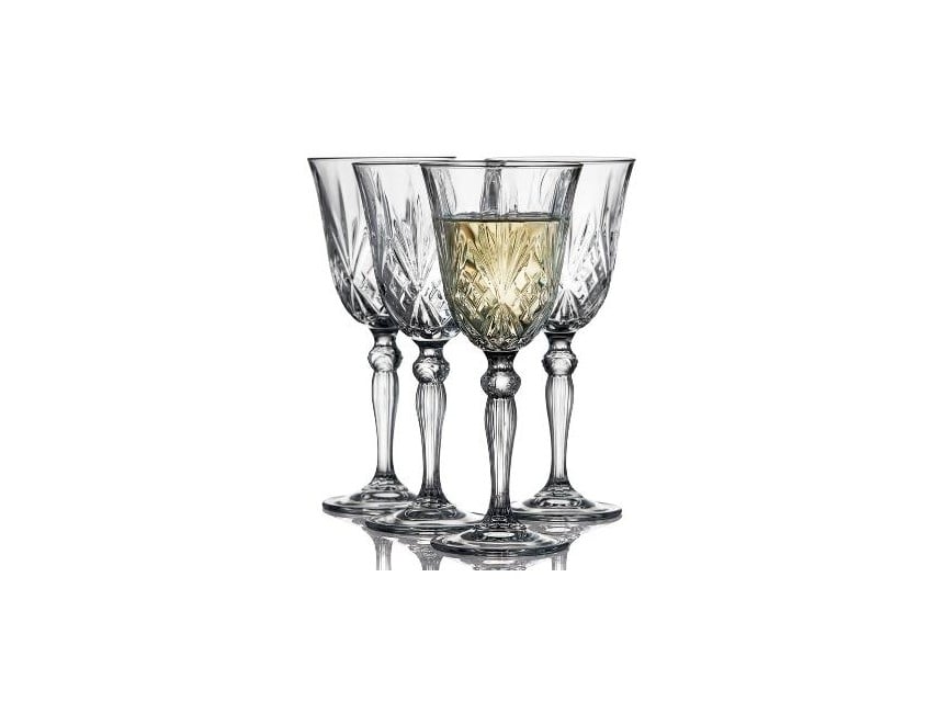 Lyngby Glas - Crystal Clear Melodia White Wine Glass 21 cl - Set of 4 (916099)