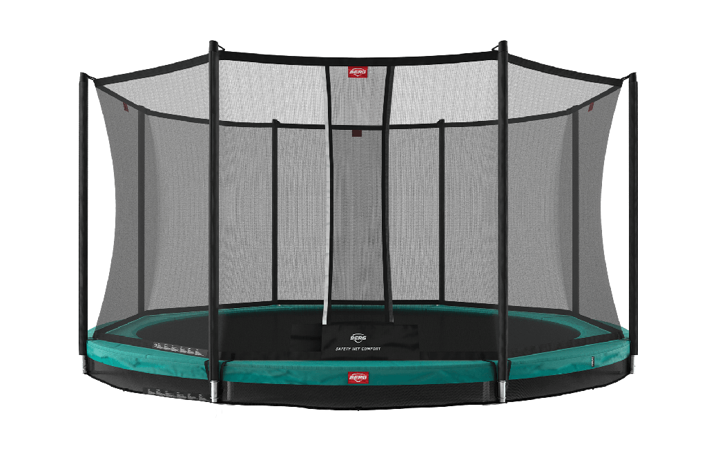 BERG - InGround Favorit 380cm Trampolin mit  Comfort Sicherheitsnetz