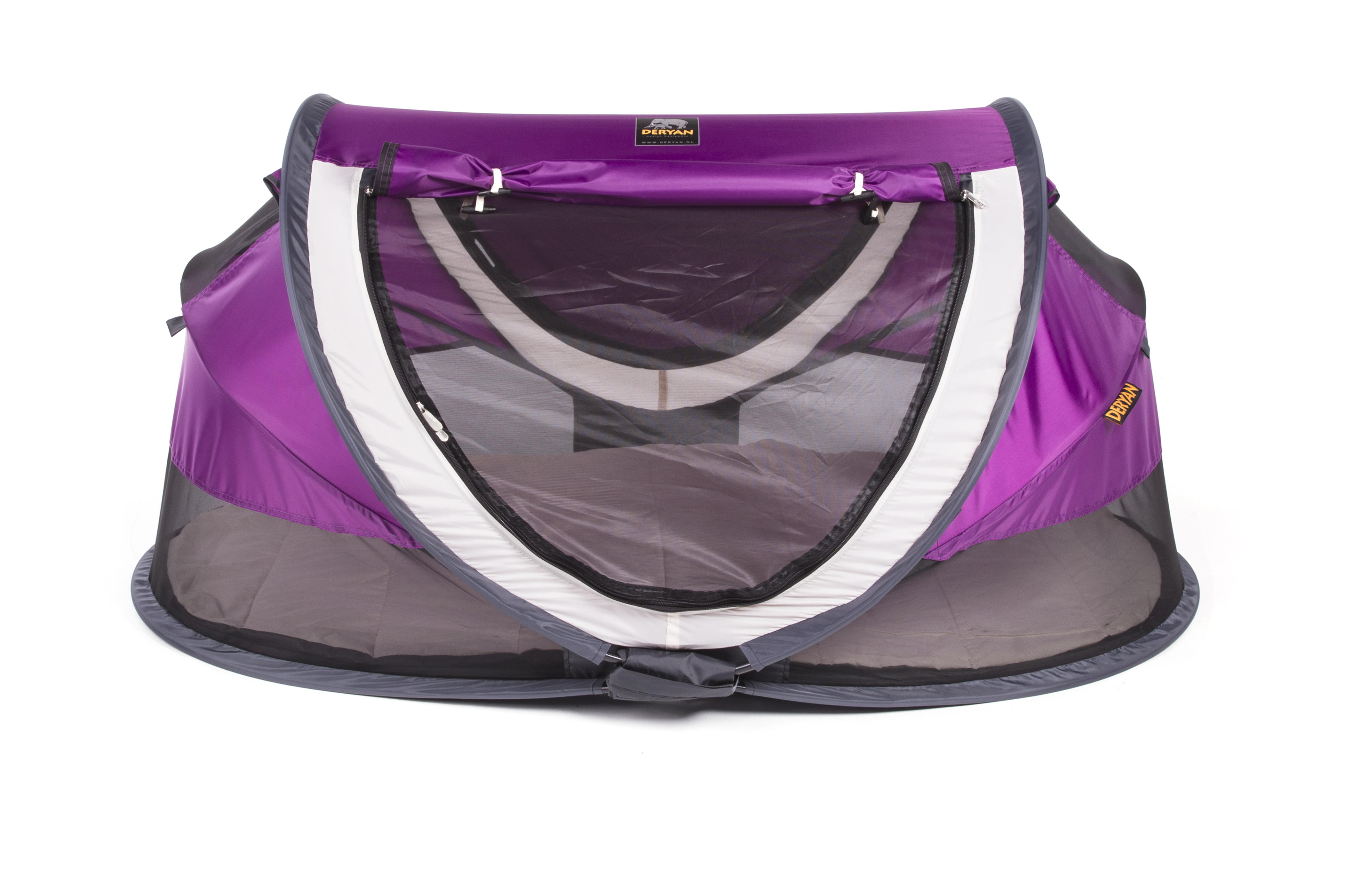 purple travel cot