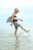 SwimFin - Hajfena simbälte för barn - Varmgrå thumbnail-4