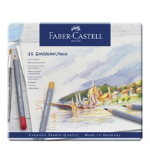 Faber Castell - Goldfaber akvarel farveblyamter i metalæske, 48 stk (114648)