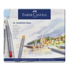 Faber Castell - Goldfaber akvarel farveblyamter i metalæske, 48 stk (114648)