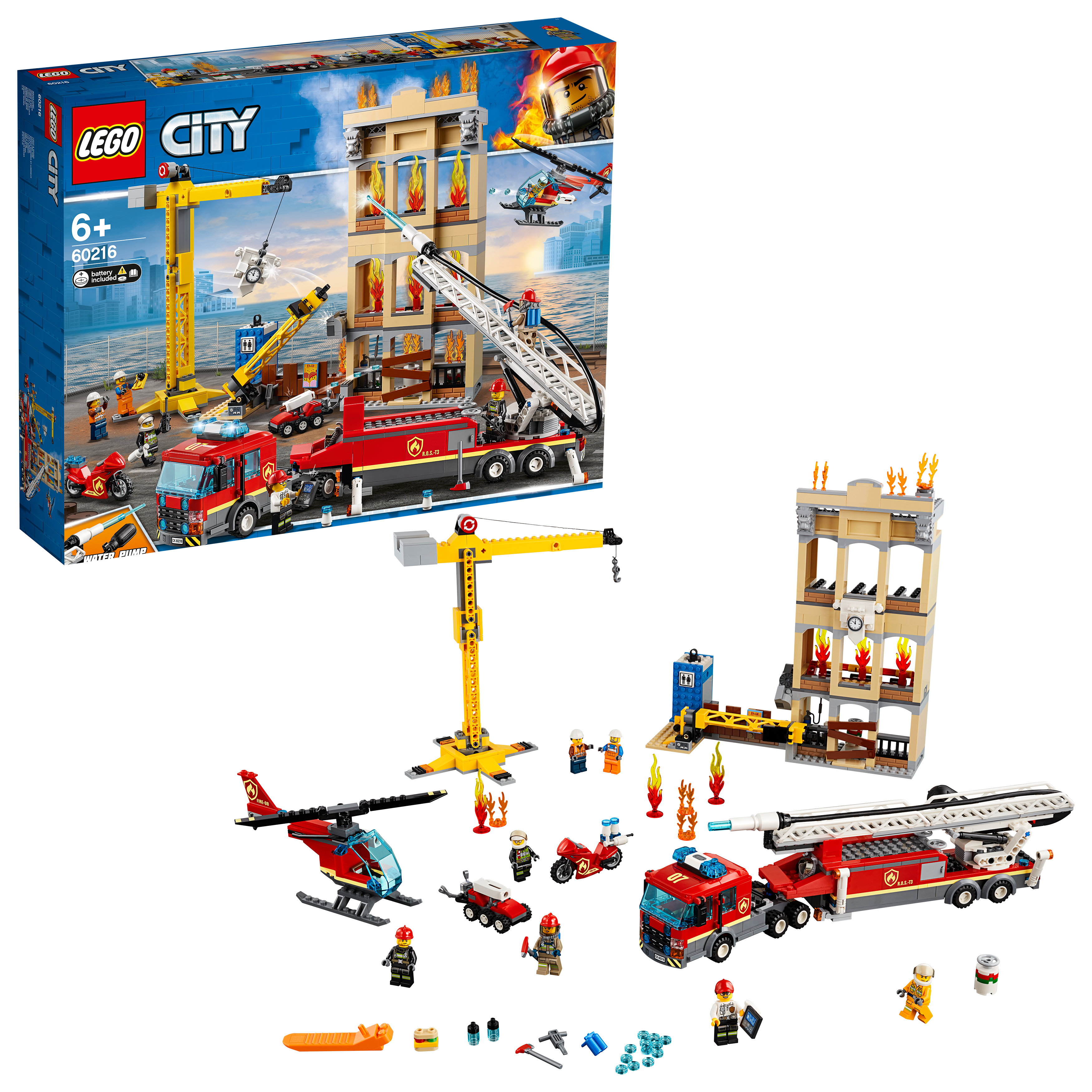 Конструктор центр. Лего Сити пожарная 60216. LEGO City Fire 60216. LEGO City 60216. Лего Сити 60216.