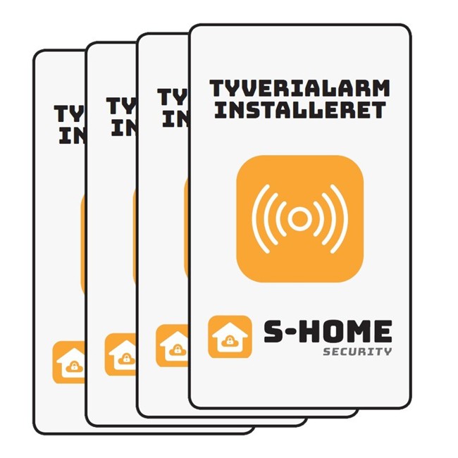 S-Home - Tilbehør 4-Pak Alarmmærker