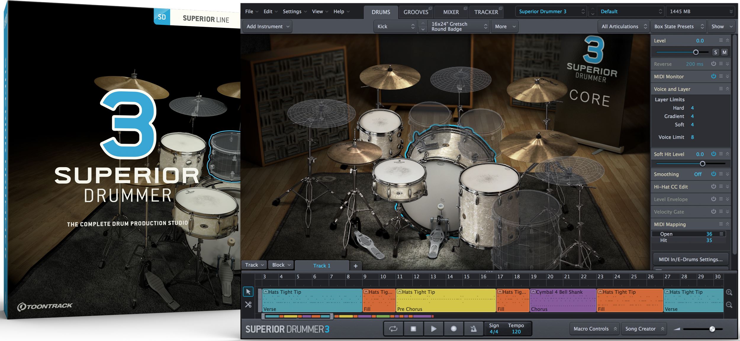 Buy Toontrack - Superior Drummer  - Virtual Studio Technology (VST)  Software