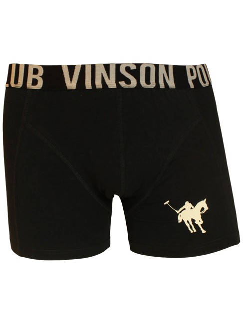 Vinson Polo Club Basic 2 Pack Boxershorts Black