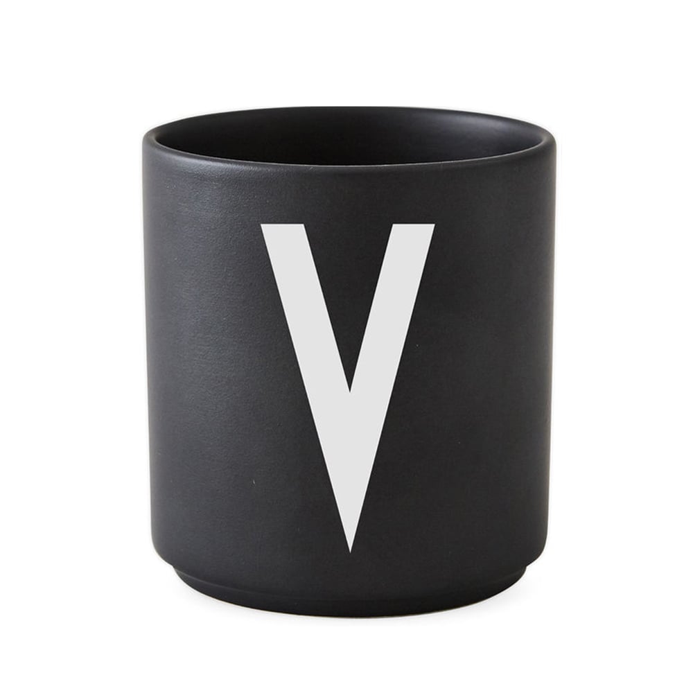 ​Design Letters - Personal Porcelain Cup V - Black
