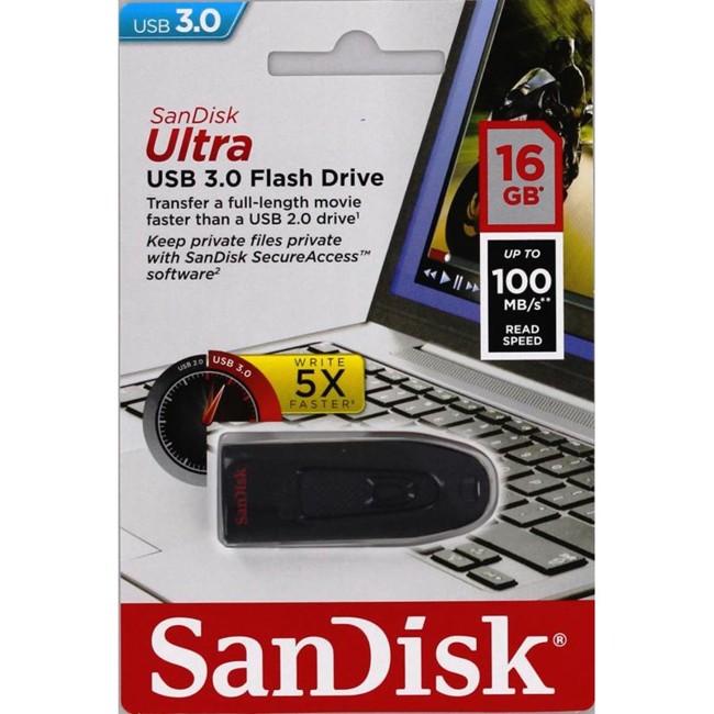 zzSandisk - USB 3.0 Ultra Flash Drive 16GB 100MB/s