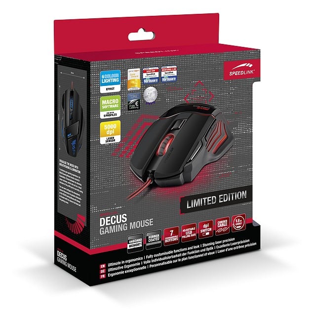 Speedlink Decus Gaming Mouse - Limited Edition (Black)