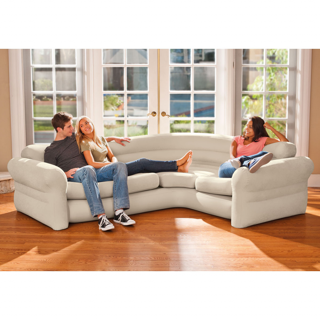 Intex Inflatable Corner Sofa Couch, Intex Pull Out Sofa Uk
