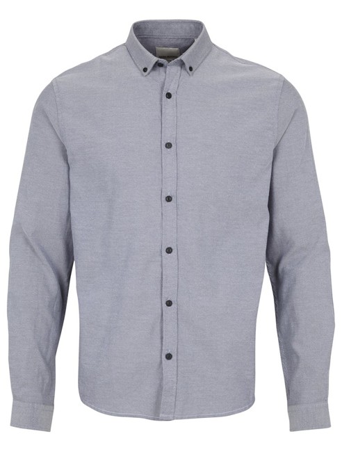 Shine 'Oxford Cotton Blend' Skjorte - Navy