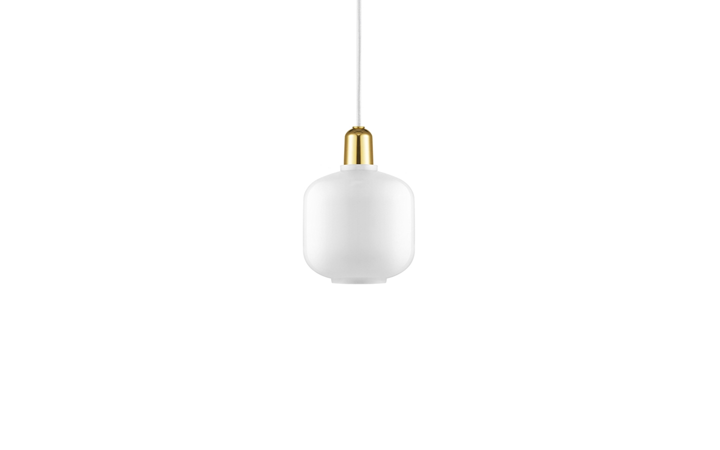 Normann Copenhagen - Amp Lamp Small - White/Brass (502165)