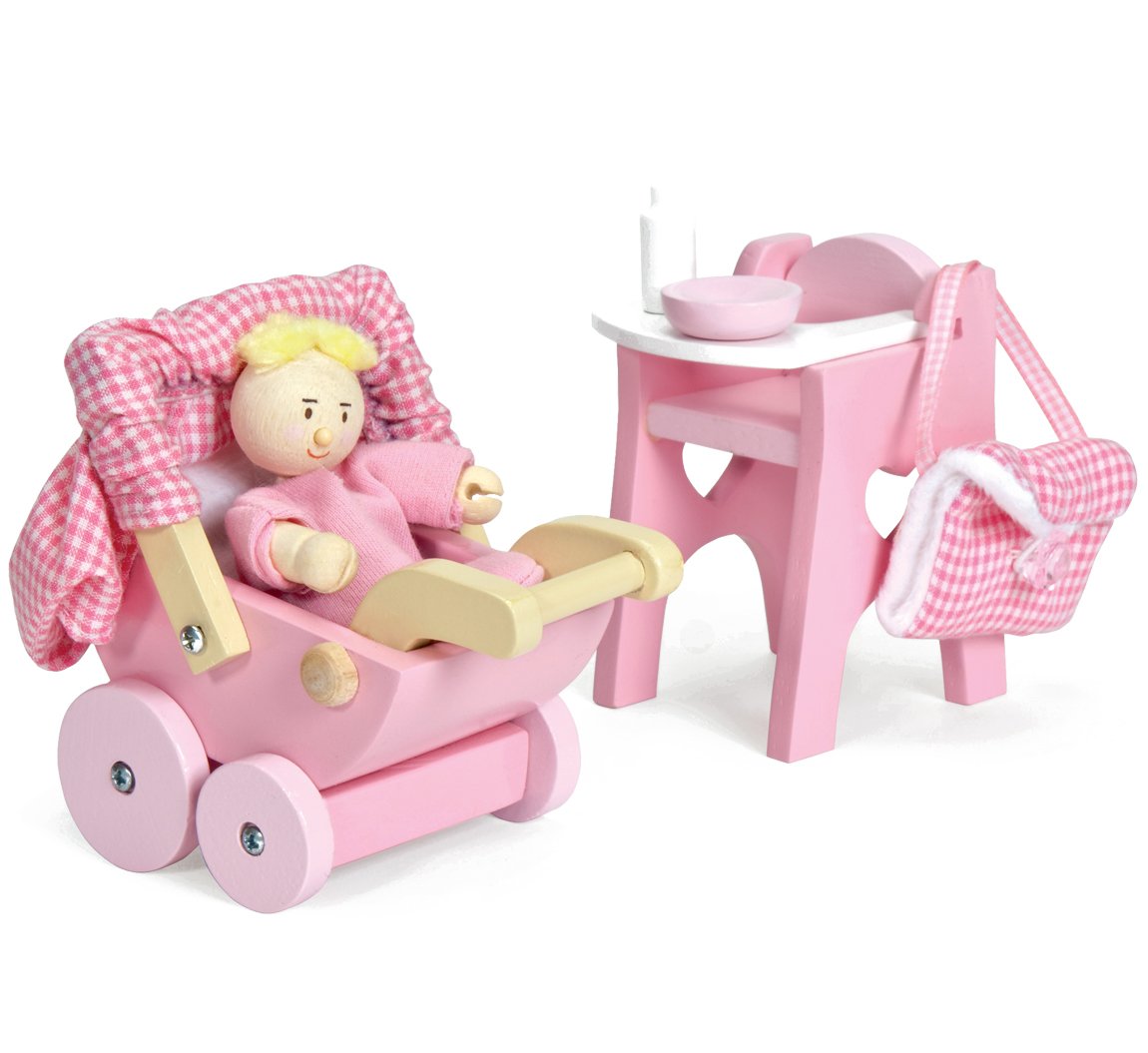 Le Toy Van - Nursery Set with Baby Doll (LME044) - Leker
