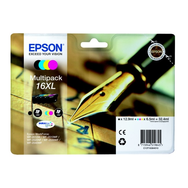 Epson C13T16364012 (16XL) Ink cartridge multi pack, 12,9ml + 3x...