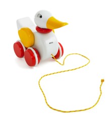 BRIO - Pull-along Duck, White  (30323)