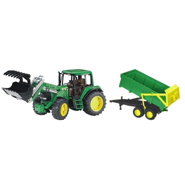 Bruder - John Deere 6920 traktor med frontloader og trailer (1134)