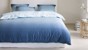 Marc O'Polo Juom duvet cover - Single (140x200/220 cm + 1 pillowcase 60x70 cm) - Blue thumbnail-3