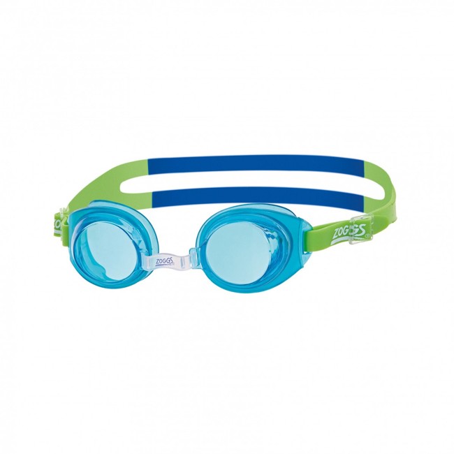 Zoggs Little Ripper Kids UV Swimming Goggles (0-6 Years) - Green/Blue