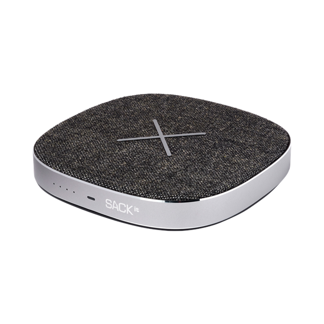 SACKit CHARGEit - Power Bank & Wireless Charger ( Grey )