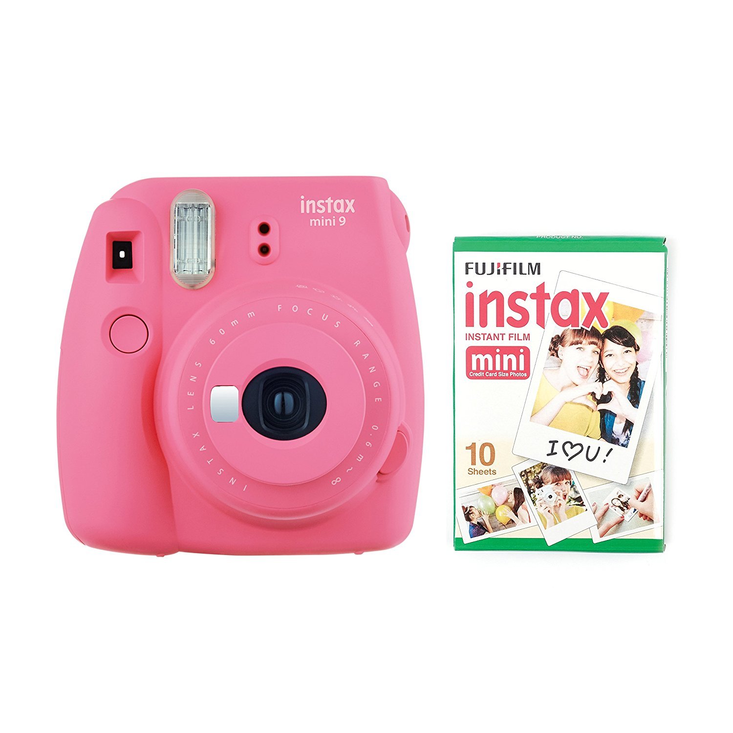 eeuwig Gangster mesh Koop Fujifilm Instax Mini 9 Camera with 30 Shots Flamingo Pink