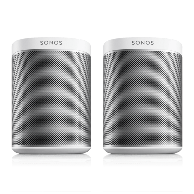 Sonos - PLAY:1 Trådløs Multirums-højttaler 2-Stk. Hvid