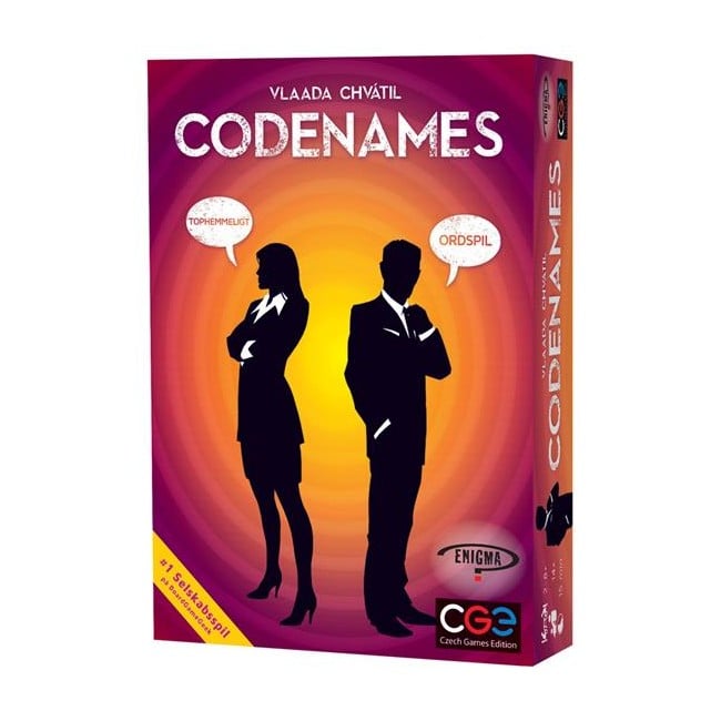 Codenames boardgame (Danish)