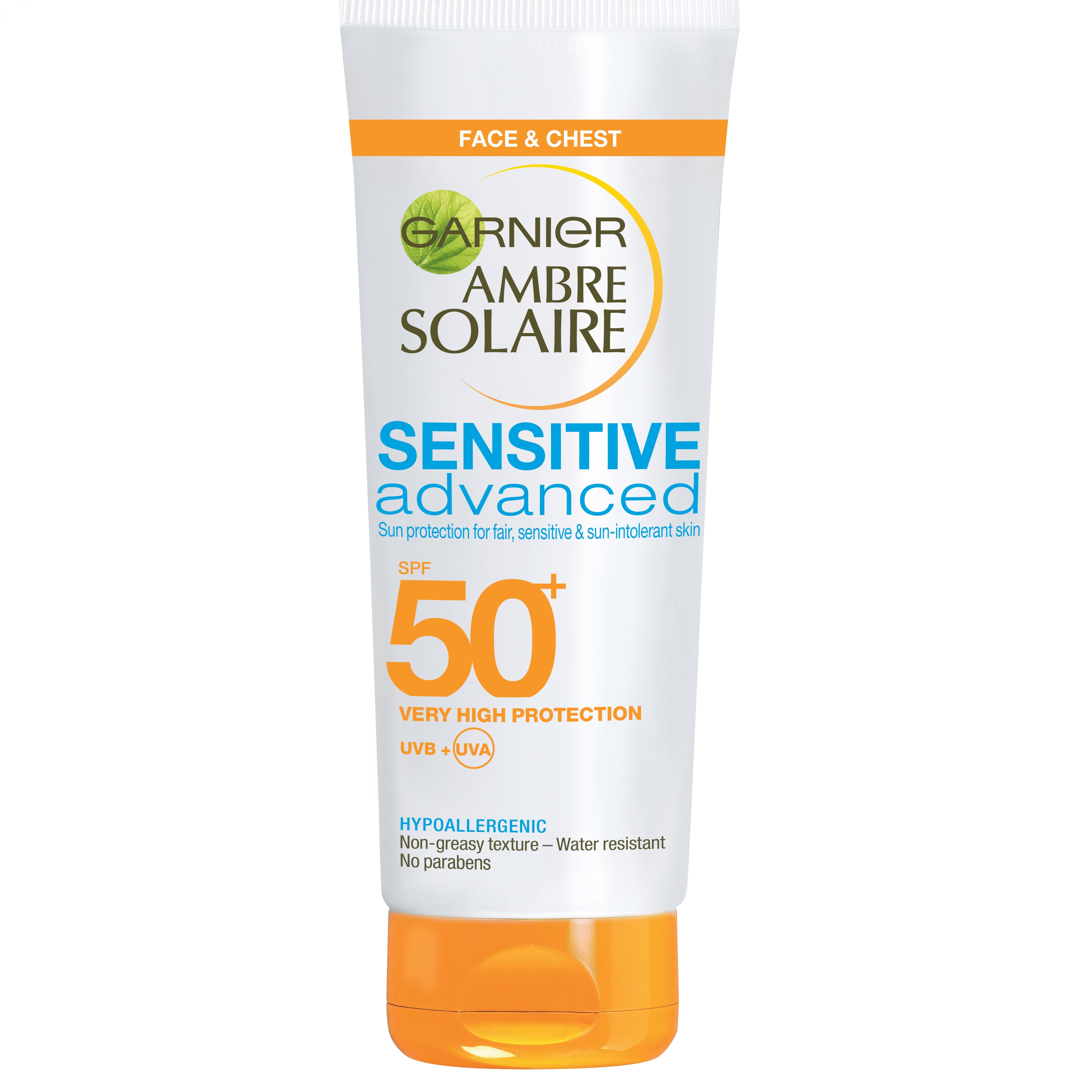 Garnier - Ambre Solaire - Sensitive Adv. Face Cream Sun Lotion 50 ml - SPF50+