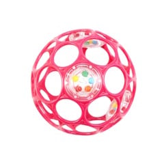 Oball med rangle - 10 cm - Pink