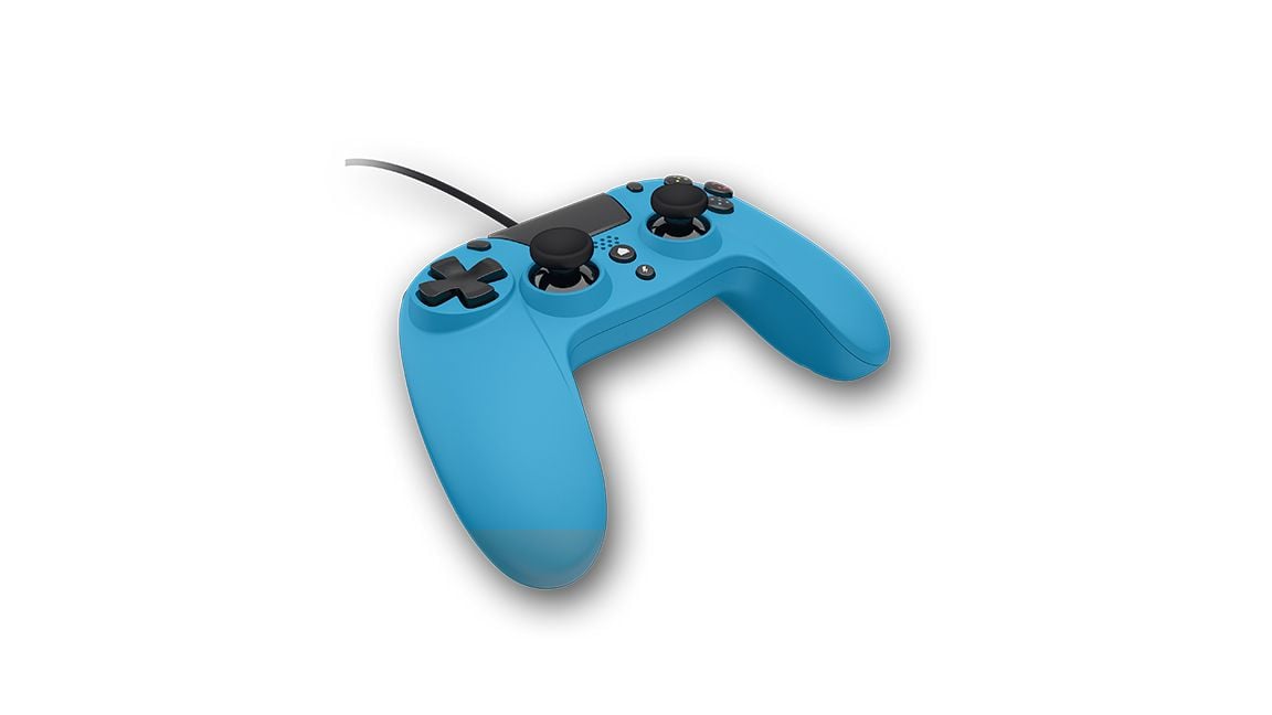 Gioteck Playstation 4 VX-4 Wired Controller (Blue) - Videospill og konsoller